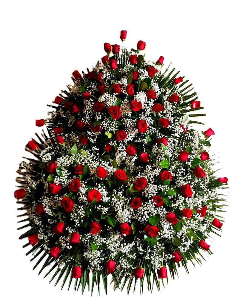 Corona de rosas tamaño grande