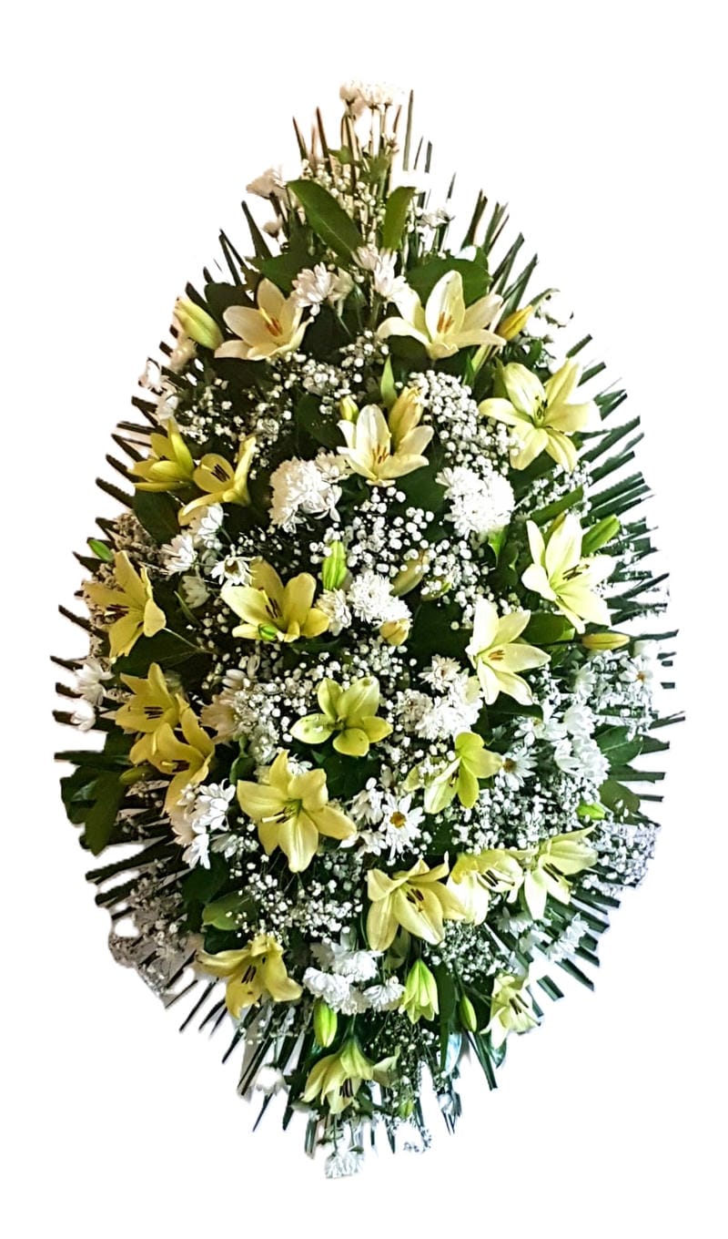 Centro con rosas y lilium tamaño pequeño