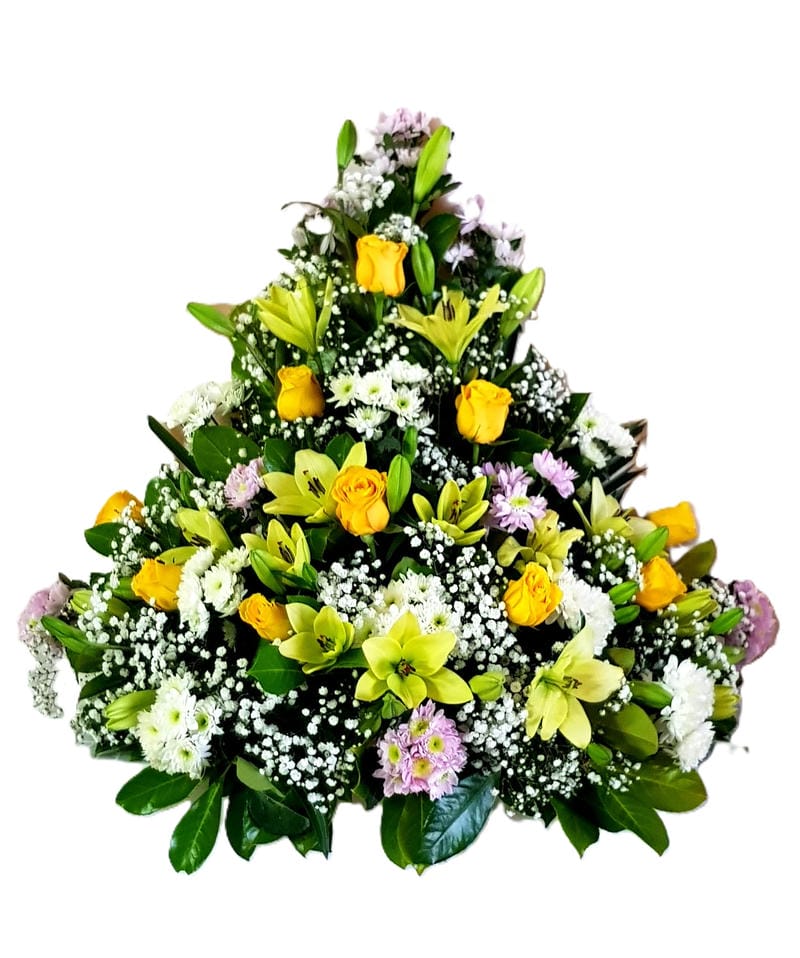 Centro con rosas y lilium tamaño pequeño