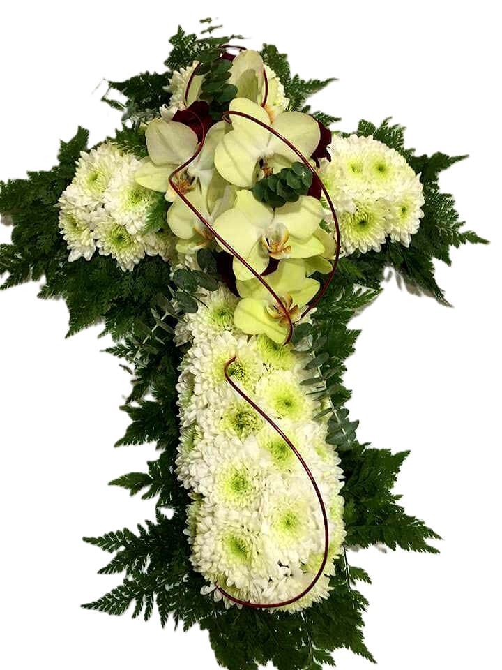 Cruz flor variada tamaño pequeño